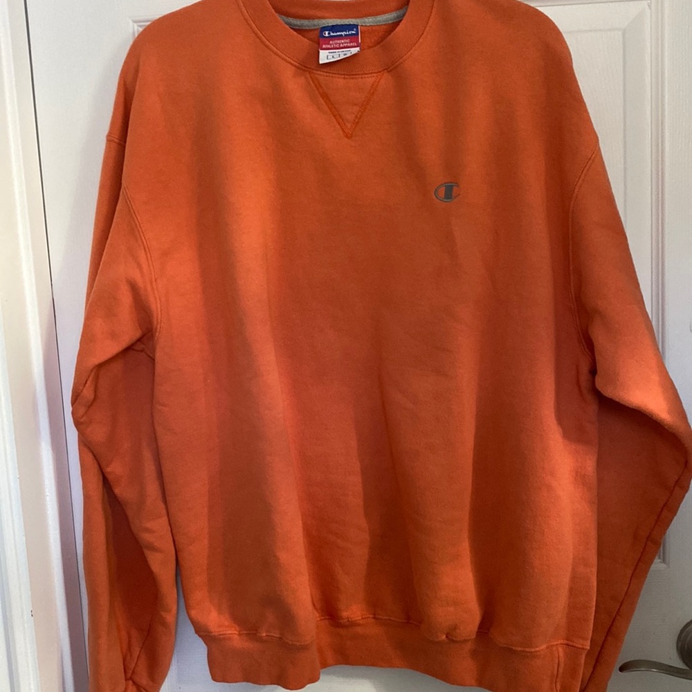 Sweatshirt champion large orange